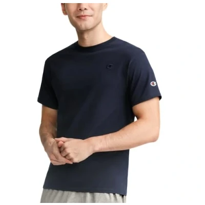 Image of Champion Men&#039;s Classic Jersey T shirt Shirt, Navy, M UK