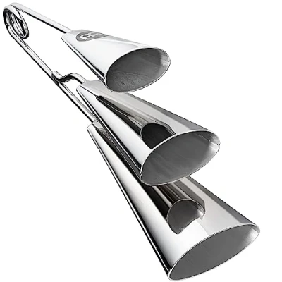 Image of Meinl Percussion Triple A Go Instrument Medium Large With 3 Bells Steel, Chromed (STABGTRI CH)