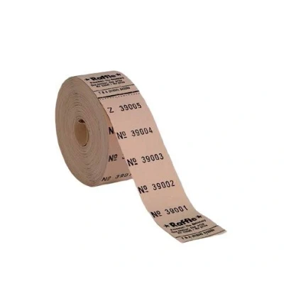 Image of Thomas &amp; Anca Club Supplies 1 100,000 5 Numbered Raffle Ticket on Rolls Spinners Draw Fundraising