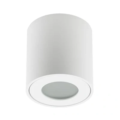 Image of EDO KLARS White Surface Mounted lamp IP44 Waterproof Bathroom for with GU10 Socket Round Ceiling Light Fixture EDO777338