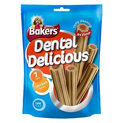 Image of Bakers Dental Delicious with Chicken for Medium Dogs (7 per Pack 200g)
