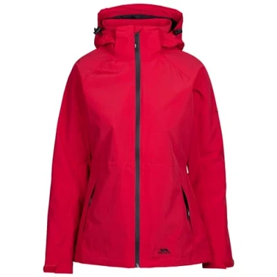 Image of Trespass Womens Waterproof Jacket Taffeta Lined Packaway Hood Tilbury