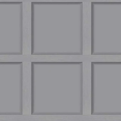 Image of Grey Wood Panel Effect Wallpaper Modern Contemporary