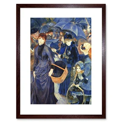 Image of Wee Blue Coo Renoir Umbrellas Old Master Framed Wall Art Print