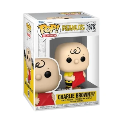 Image of Funko POP! Animation: Peanuts Charlie Brown CB With Kite Classic Collectable Vinyl Figure Gift Idea Official Merchandise Toys for Kids &amp; Adults Cartoons Fans