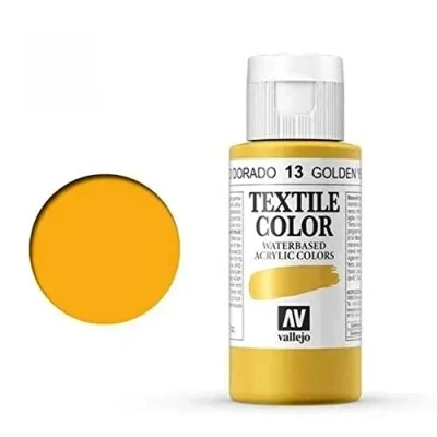 Image of Vallejo : Textile Paint 60ml Golden Yellow