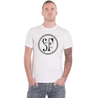Image of Small Faces T Shirt Band Logo Official Mens White L