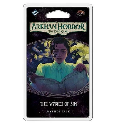 Image of Fantasy Flight Games, Arkham Horror The Card Game: Mythos Pack 4.2. Wages of Sin, Game, Ages 14+, 1 to 4 Players, 60 120 Minutes Playing Time
