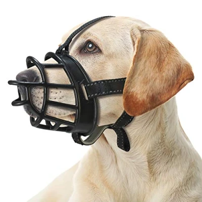 Image of Arquivet Flexible Silicone Muzzle Size L 8x26x39 51 cm Prevents Biting But Allows the Dog to Pant, Drink and Treats Canine Accessories for Walk Torch