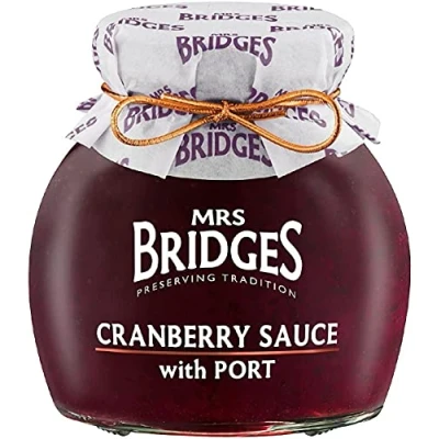 Image of Mrs Bridges MACKAYS Cranberry Sauce with Port 340G