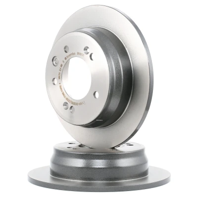 Image of S584111H300, S584111H300A Brake DISC BREMBO Coated LINE 08.A869.11 262mm 10mm 5 solid HYUNDAI: ix35, i30 I Hatchback, Estate