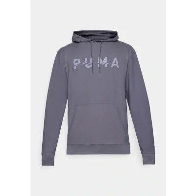 Image of Puma Cloudspun Branded Hoodie, Men&#039;s, Size: Small, Galactic gray