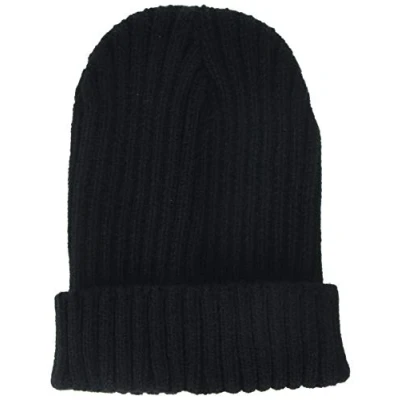 Image of Beechfield Chunky Ribbed Beanie Black