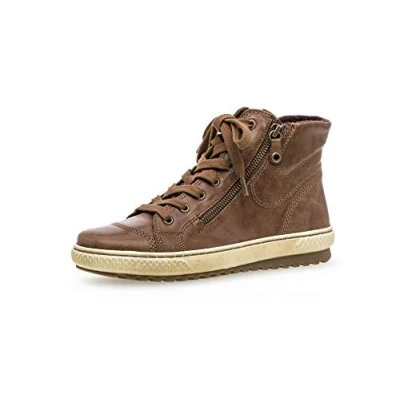 Image of Gabor women&#039;s trainers, high replaceable footbed. Brown Size: 4 UK