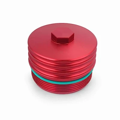Image of Engine Oil Filter Cap Cover For BMW N20 N26 N51 N52 N53 N54 N55, Housing Assembly (Red)