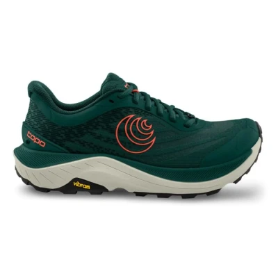Image of Topo Athletic Men&#039;s Ultraventure 4 Comfortable Cushioned Durable 5MM Drop Trail Running Shoes, Shoes for Running, Dark Teal/Orange, 12
