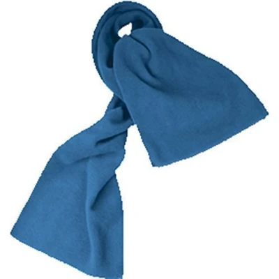 Image of Unicol Fleece Scarves Childrens Single Coloured Warm Winter Kids Scarf Royal