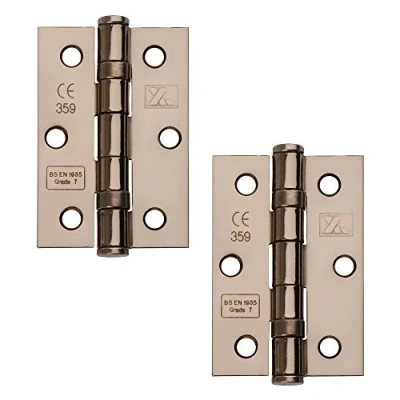 Image of Excel XL965 BLNK Pair of 3&quot; Grade 7 Door Hinges, Black Nickel