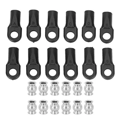 Image of Tbest RC Car Rod End, Ends 12pcs with Hollow Balls Part for traxxas 1/10 E revo