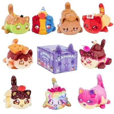 Image of Aphmau 6 MeeMeow Mystery Plush Series 7; YouTube Gaming Channel, Blind Box, 1 of 9 Possible, Carnival Treats MeeMeows, Official Merch, One Supplied, Styles May Vary