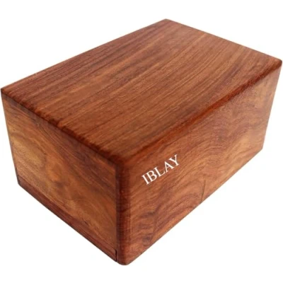 Image of Indian Glance Wooden Urn Box for Human Ashes Funeral Cremation Urn(XX Large 9.5&quot; x 7.5&quot; 5.25&quot; Holds: 225 cu. in.)