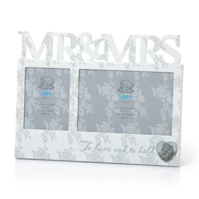 Image of Me to You 1 Piece Tatty Teddy Mr and Mrs Luxury Double Photo Frame