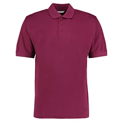 Image of Kustom Kit Unisex Comfort Finish Klassic Polo Shirt Burgundy XL