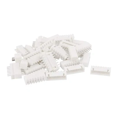 Image of sourcing map 2.54mm Pitch Male 7 Pins JST XH Connector Header 37Pcs White