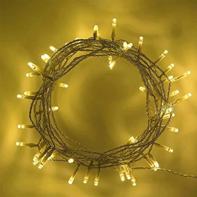Image of SHATCHI 20 Warm White LED Lights Clear Cable Battery Operated Fairy String Christmas Tree Wedding Party Birthday Garden Window Decorations