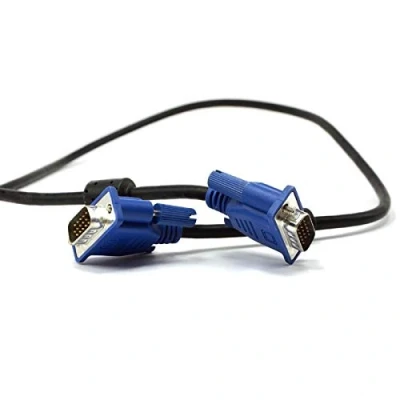 Image of JAFSAL ONLINE VGA Cable 15 Pin SVGA Male to Connector High Resolution Ideal For PC Monitor TV Projector Lead Compatible with any Display 15pin Port 1 Meter