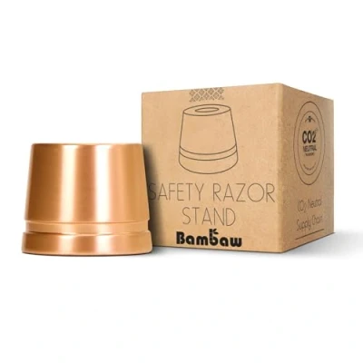 Image of Bambaw Rose Gold Safety Razor Stand Does Not Fit All Razors Holder Shave Double Edge Shaving