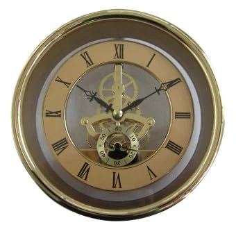 Image of Charnwood Gold Skeleton Clock 120mm Diameter for Woodturning Project