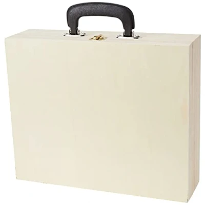 Image of Artemio Wooden suitcase to decorate 33cm x 27cm 9cm, Wood, 33 27 9 cm