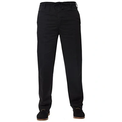 Image of Enzo Men&#039;s Kz112 Trousers, Black (Black Black), W38 L27 Manufacturer Size 38XS UK
