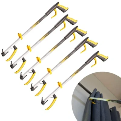 Image of 5 Pack The Helping Hand Company Classic PRO Reaching Aids 32&quot;/81cm. Long Handled Grabber Stick for Disabled, Reachers Elderly, or Anyone Struggling When Bending and