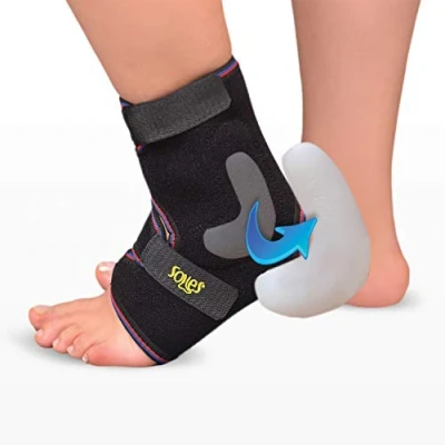 Image of SOLES Neoprene Malleolus Ankle Brace Breathable Neoprene, Extreme Comfort One Size Fits All Both Feet Soft, Flexible, Comfortable Reduces Pain and Prevents Injuries Stabilizes