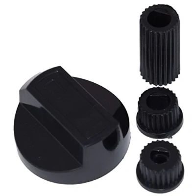 Image of Ufixt Fits Candy, Cannon, Comet, Creda, Crosslee And Hoover Universal Cooker/Oven/Grill Control Knob Adaptors Black