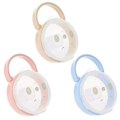 Image of 3 Pieces Baby Dummy Case, Travel Soother Box Pacifier Holder Storage Case Container for Infant Toddler