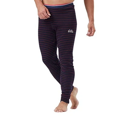 Image of Odlo Men Functional long pants with stripe print ACTIVE WARM ORIGINALS ECO, dark sapphire sundried tomato, XXL