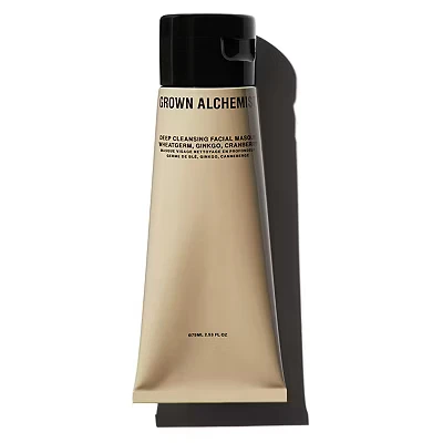 Image of Grown Alchemist Clay Face Mask Deep Cleansing Facial Masque, Wheatgerm, Ginkgo, Cranberry Detoxify, Skin Tightening, Toning for Moisturising, Natural, Vegan Skincare Hydrating 75 ml