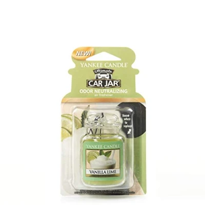Image of Yankee Candle 1220892E Car Freshener, Jar Ultimate, Vanilla Lime
