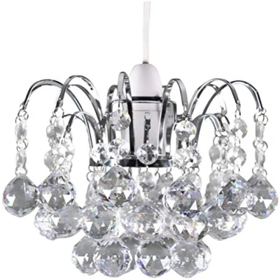 Image of Chandelier Style Ceiling Light Shade Droplet Pendant Acrylic Crystal Bead Luxury (Oreil Ball Pendant)