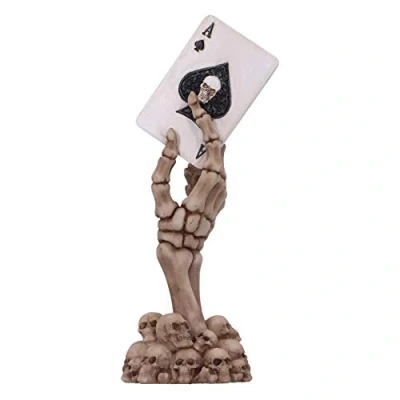 Image of Nemesis Now Ace Up Your Sleeve Skeletal Hand Figurine, 18.4cm