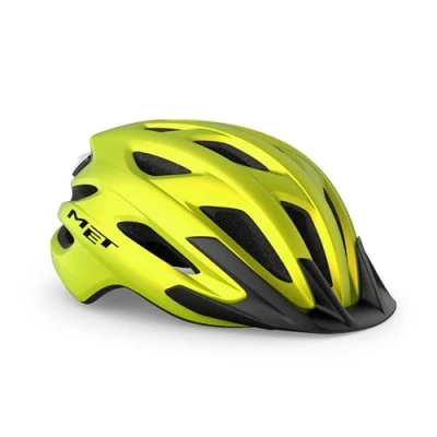 Image of MET Crossover In Lime / Yellow Metallic Size Medium (52 59 cm)