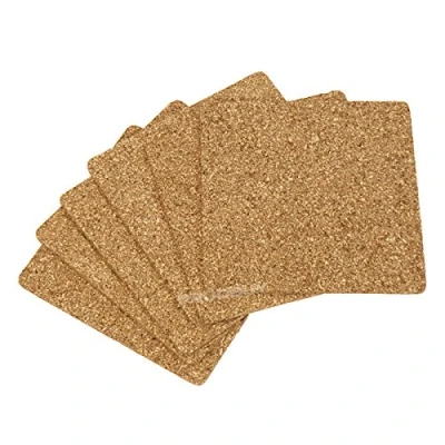 Image of Square Cork Drinks Coasters (12 x Coasters)
