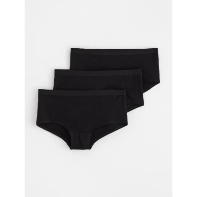 Image of Lindex Brief Hipster Solid 3 PACK Briefs for kids, Size: 8 10y, Black