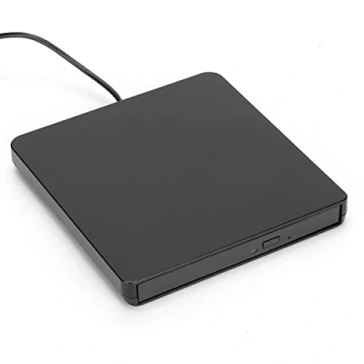 Image of ciciglow External DVD Drive,USB 2.0 Portable CD/DVD Drive/DVD Player for Laptop CD ROM Burner Compatible with Windows XP/ Wind10/ Vista/7/Linux/OS X(Black)