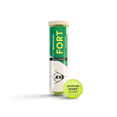 Image of DUNLOP Fort All court TS tennis ball for sand, hard and grass (4 balls)