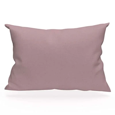 Image of Soleil d&#039;ocre Pillowcase, Cotton, Pink, 50 x 70 cm