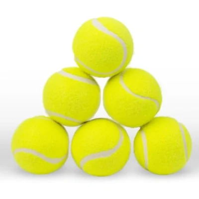 Image of pet prime Dog Tennis Ball 2.5&quot; x 6 PCS Automatic Launcher Accessories